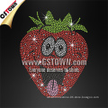 Cartoon Face Strawberry Cute Iron on Rhinestone Transfer for Children
